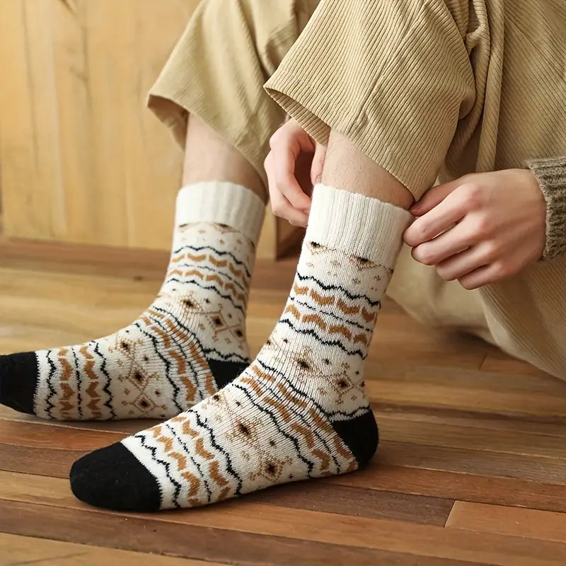 Retro Edition Thick & Warm Terry Cotton Socks
