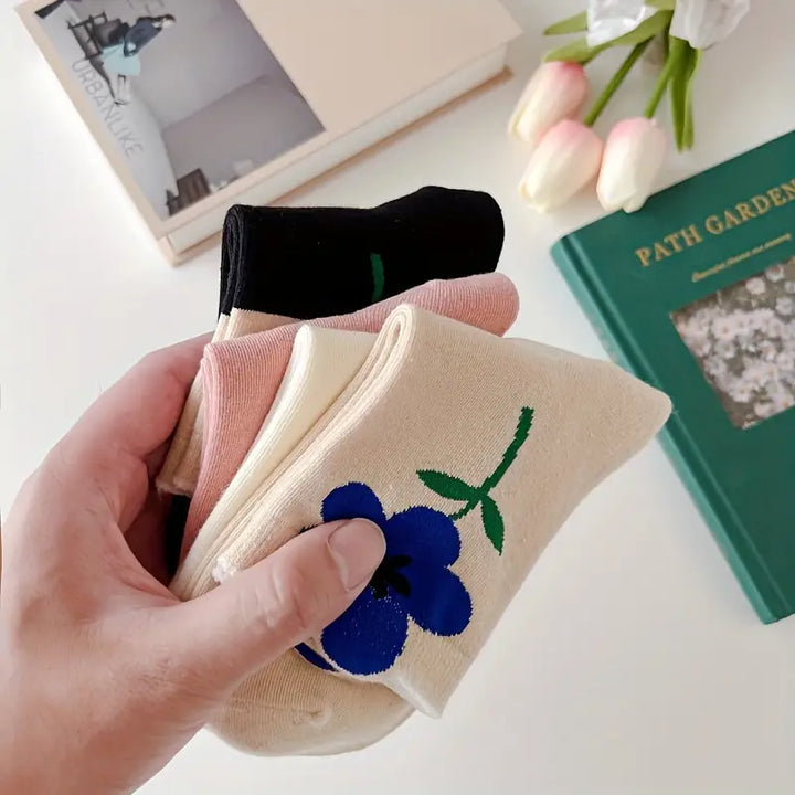 Cute Flower Edition Women Socks