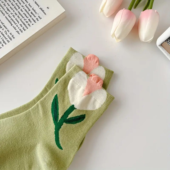 Cute Flower Edition Women Socks