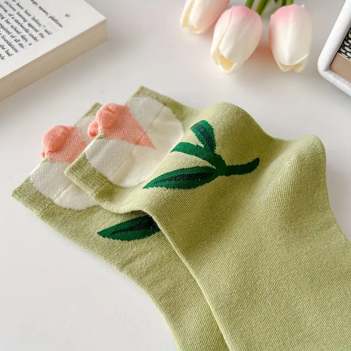 Cute Flower Edition Women Socks