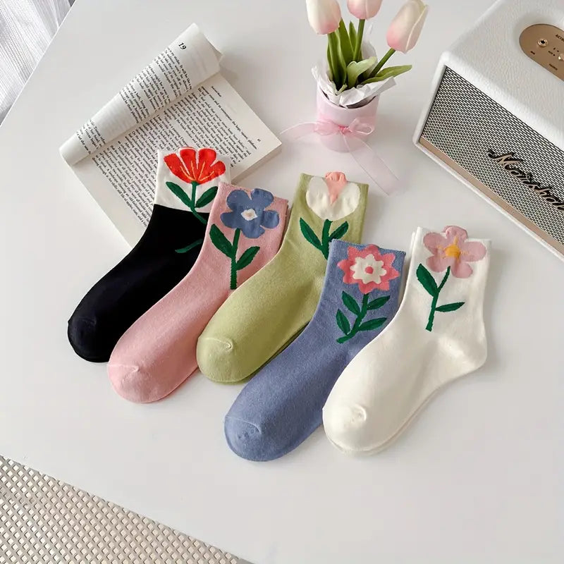 Cute Flower Edition Women Socks