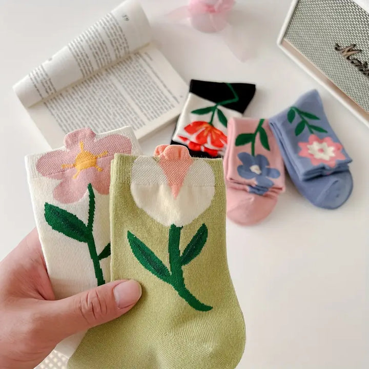 Cute Flower Edition Women Socks