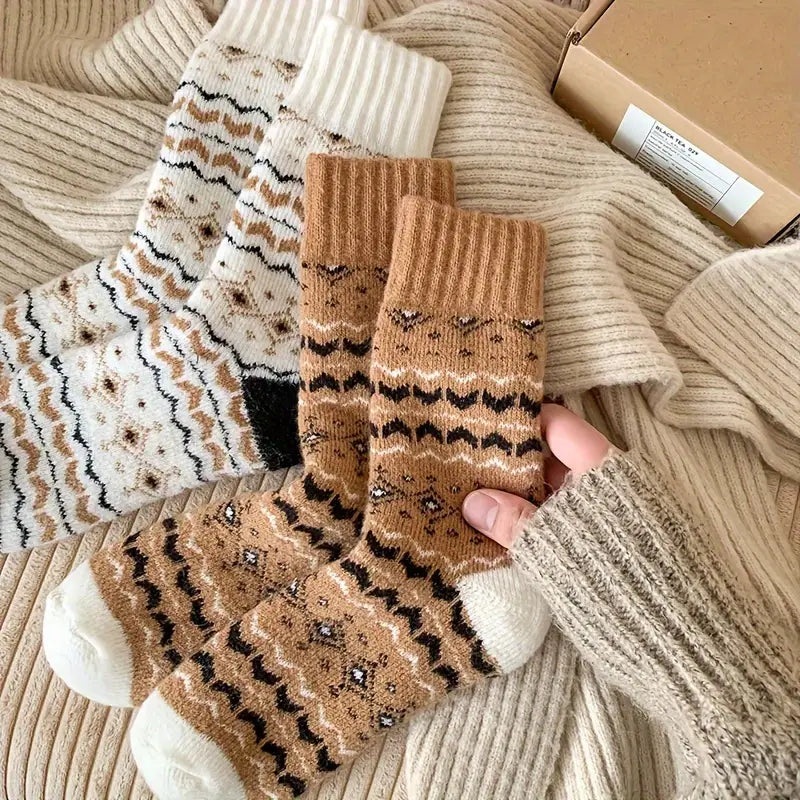 Retro Edition Thick & Warm Terry Cotton Socks