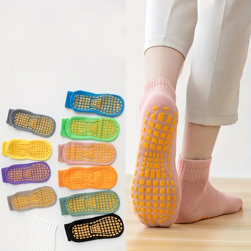 Anti-slip yoga socks