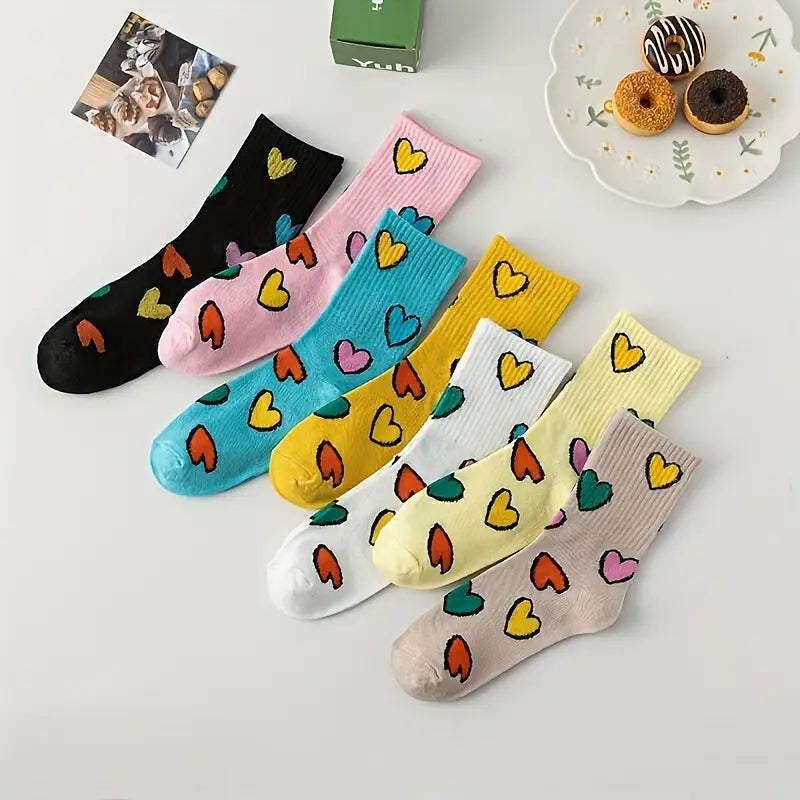 Colorful Heart Edition Women Socks