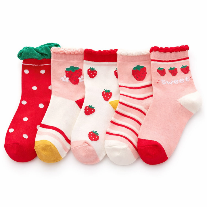 Sweet Strawberry Edition Kids Socks