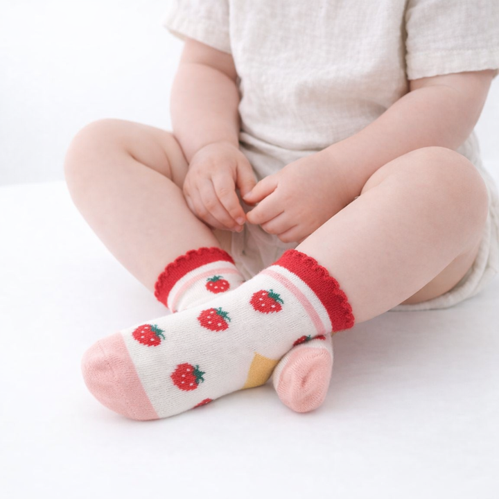 Sweet Strawberry Edition Kids Socks