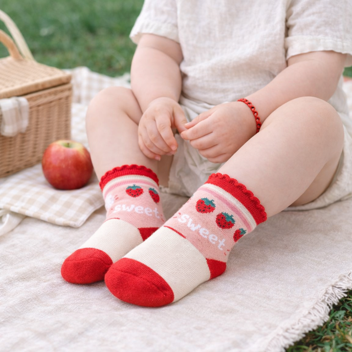 Sweet Strawberry Edition Kids Socks