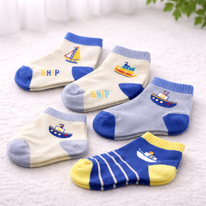 Ocean Boat Edition Kids Socks
