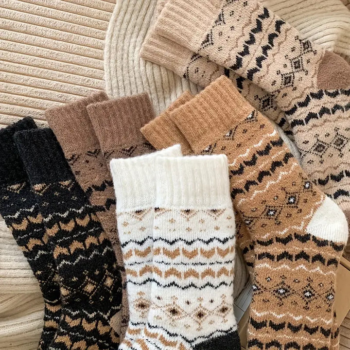 Retro Edition Thick & Warm Terry Cotton Socks
