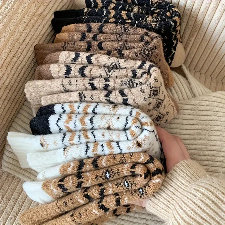Retro Edition Thick & Warm Terry Cotton Socks