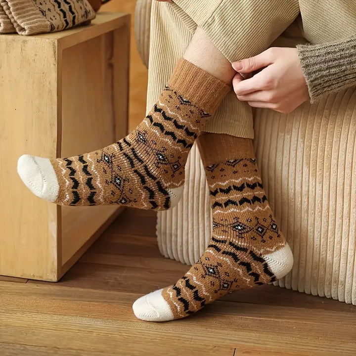 Retro Edition Thick & Warm Terry Cotton Socks