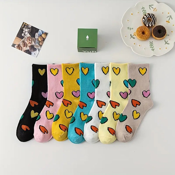 Colorful Heart Edition Women Socks