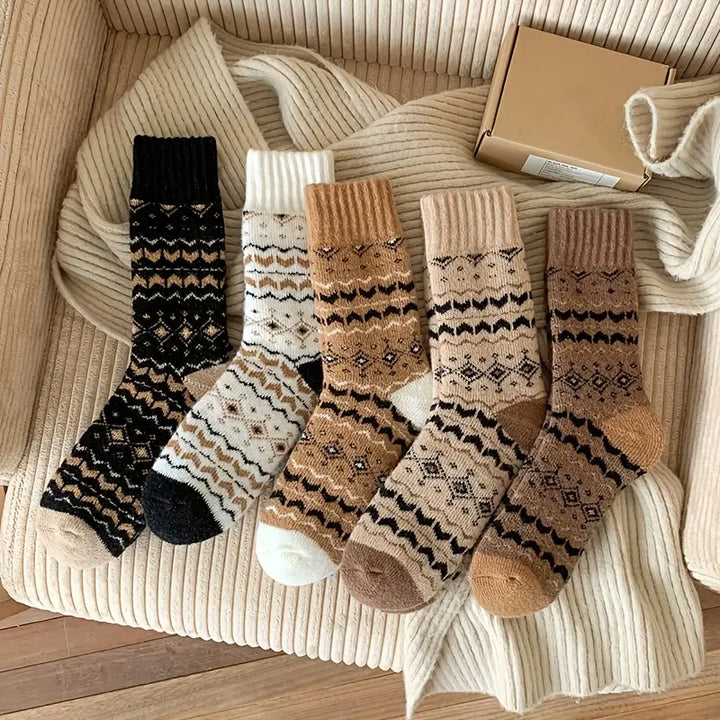 Retro Edition Thick & Warm Terry Cotton Socks