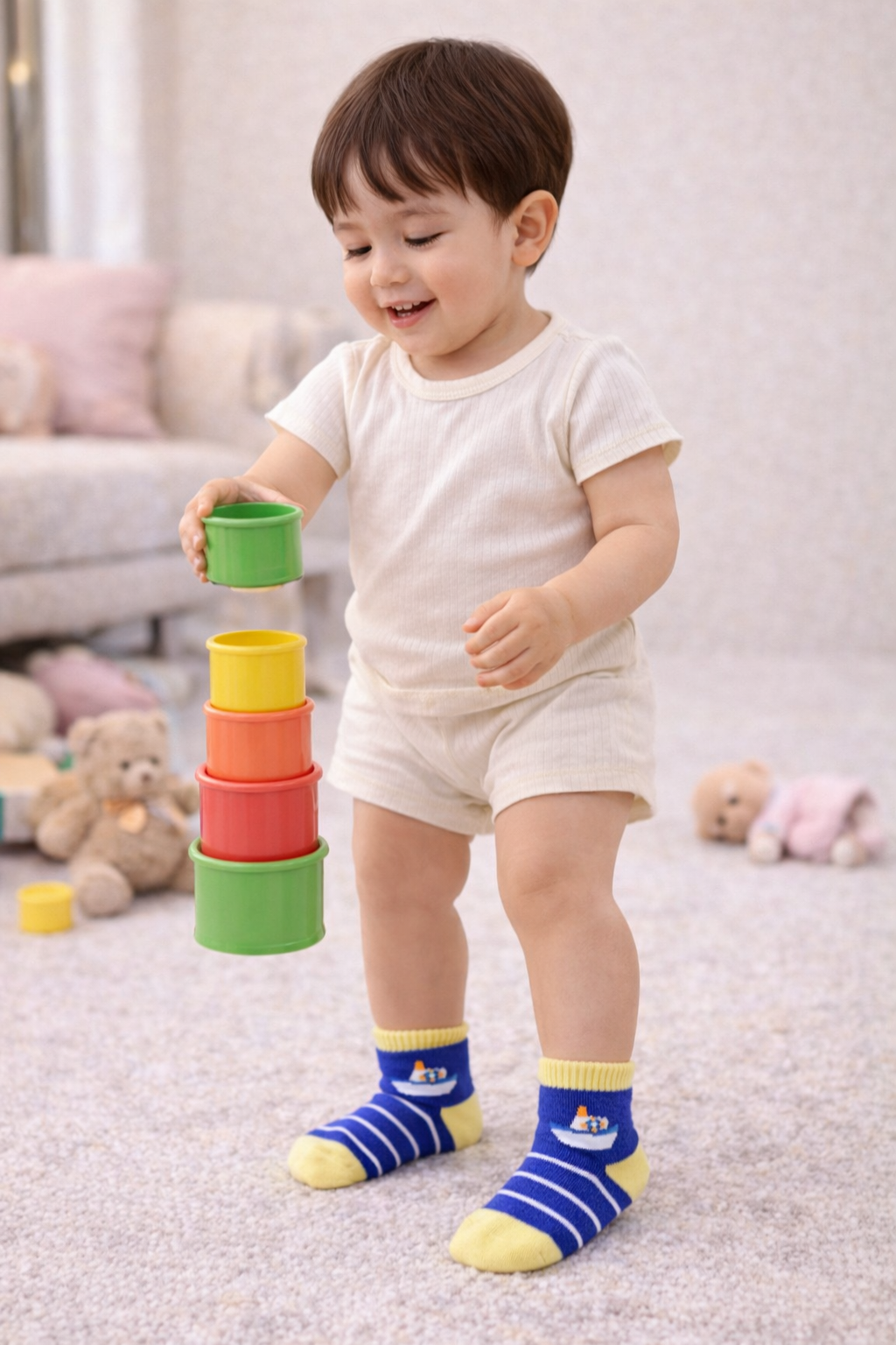 Ocean Boat Edition Kids Socks